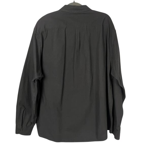 Wrangler Mens Shirt Size 2XL Gray Premium Quality Heavyweight Cotton Button Up - Picture 4 of 7